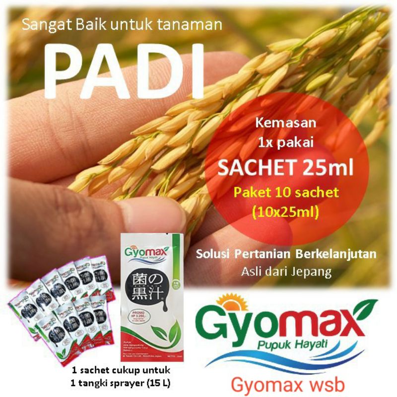 Pupuk Hayati Gyomax_25ml Kemasan 10sachet