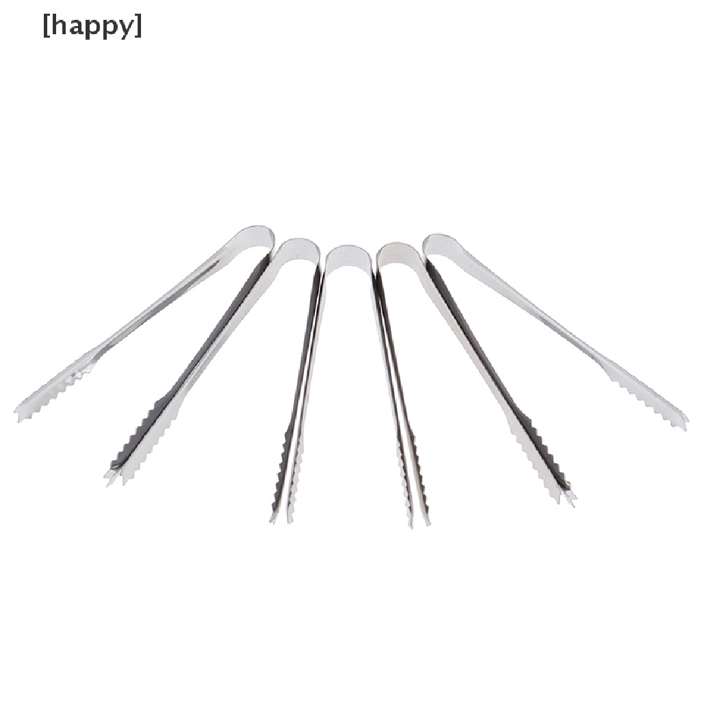 5 Pcs Penjepit Makanan Bahan Stainless Steel Untuk Pesta