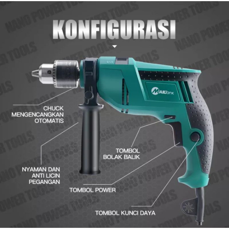 Bor listrik SH 09 Mailtank(bor beton,tembok,kayu,besi,dll)