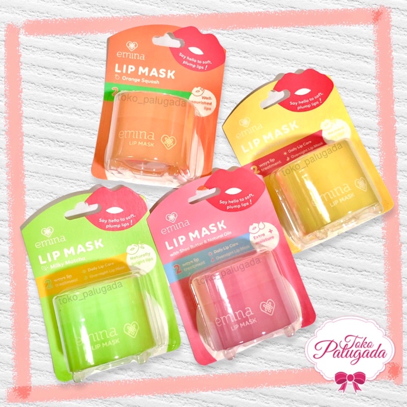 Emina Lip Mask Masker Bibir Original