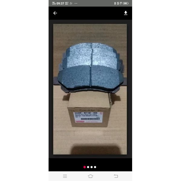 kampas rem depan luxio-grand max ori