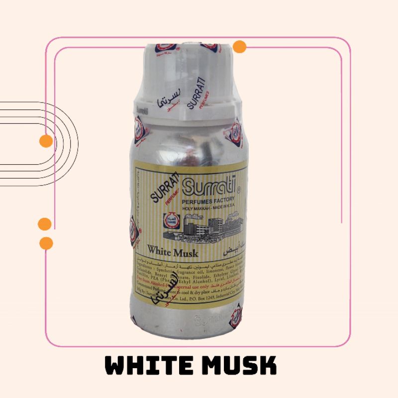 Parfum White Musk Misik Putih Surrati 100ml Original Import Saudi Arabia Best Quality