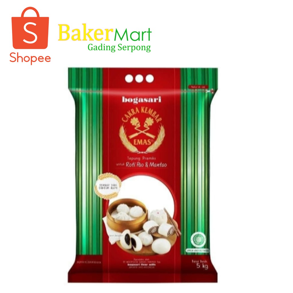 

Cakra Kembar Emas Pao & Mantao Bogasari 5kg