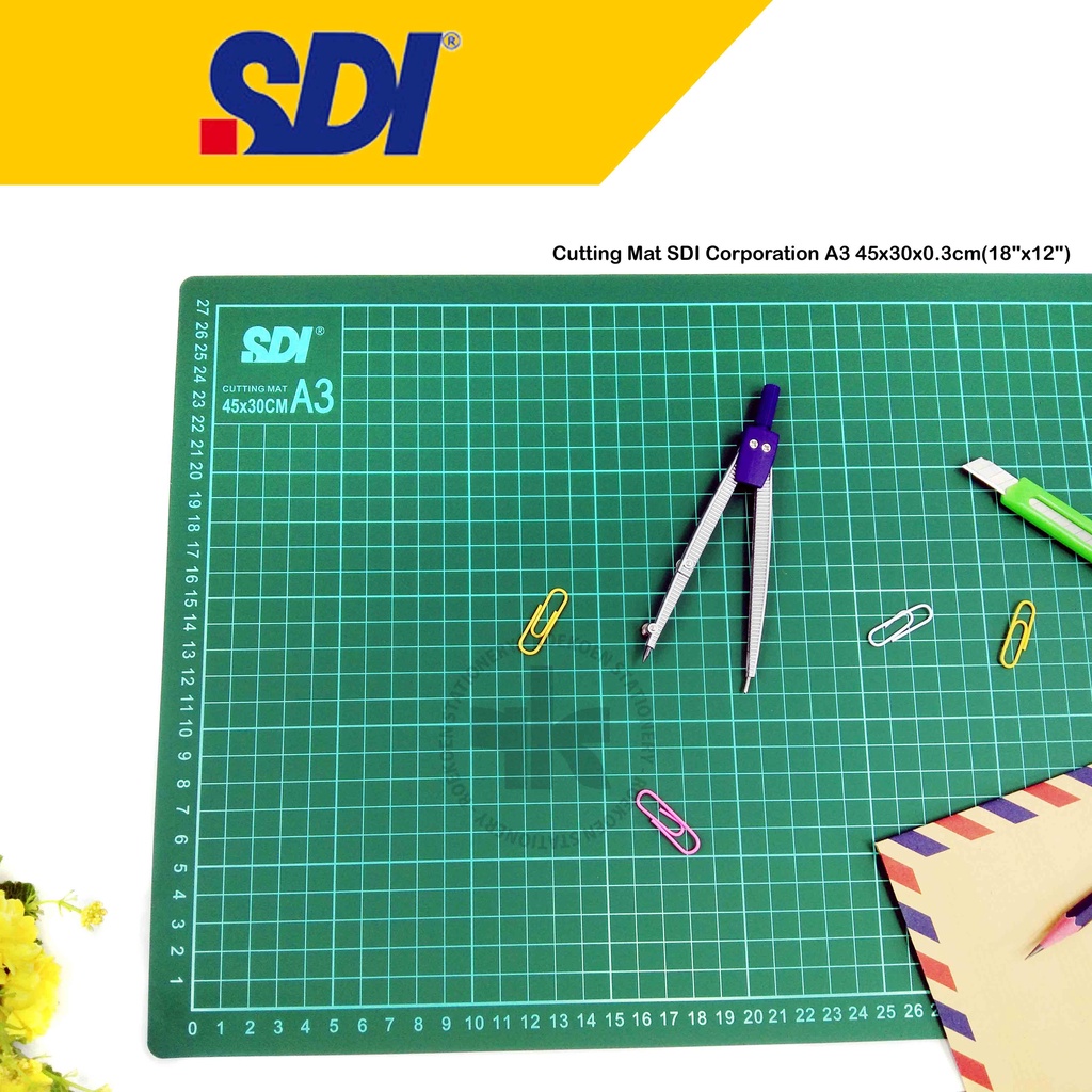 

SDI Cutting Mat A3 Corporation 45x30x0.3cm(18"x12")