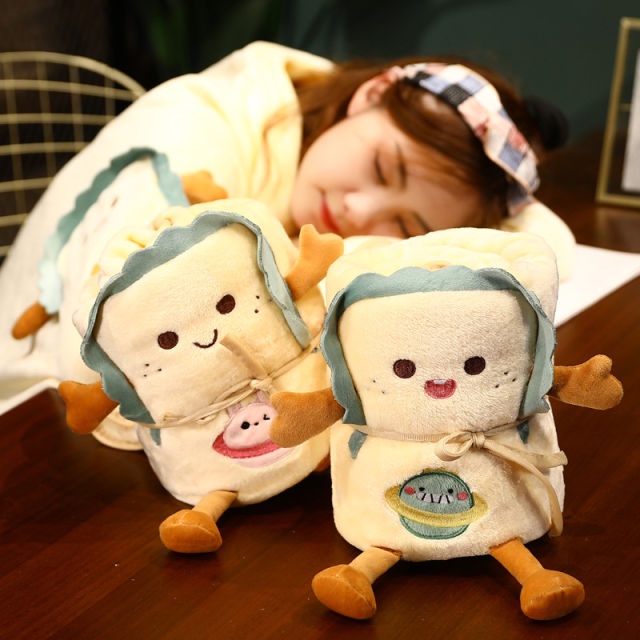 bantal selimut balmut 2in1 /BANTAL BONEKA/Balmut Bantal Selimut Kepala Tidur Travel Dewasa Bisa Lipat Bantal