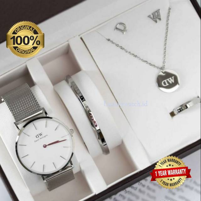 [ ORIGINAL ] DW | Daniel Wellington | PAKET GIFT Kado | Jam Tangan Pria | Jam Tangan Wanita