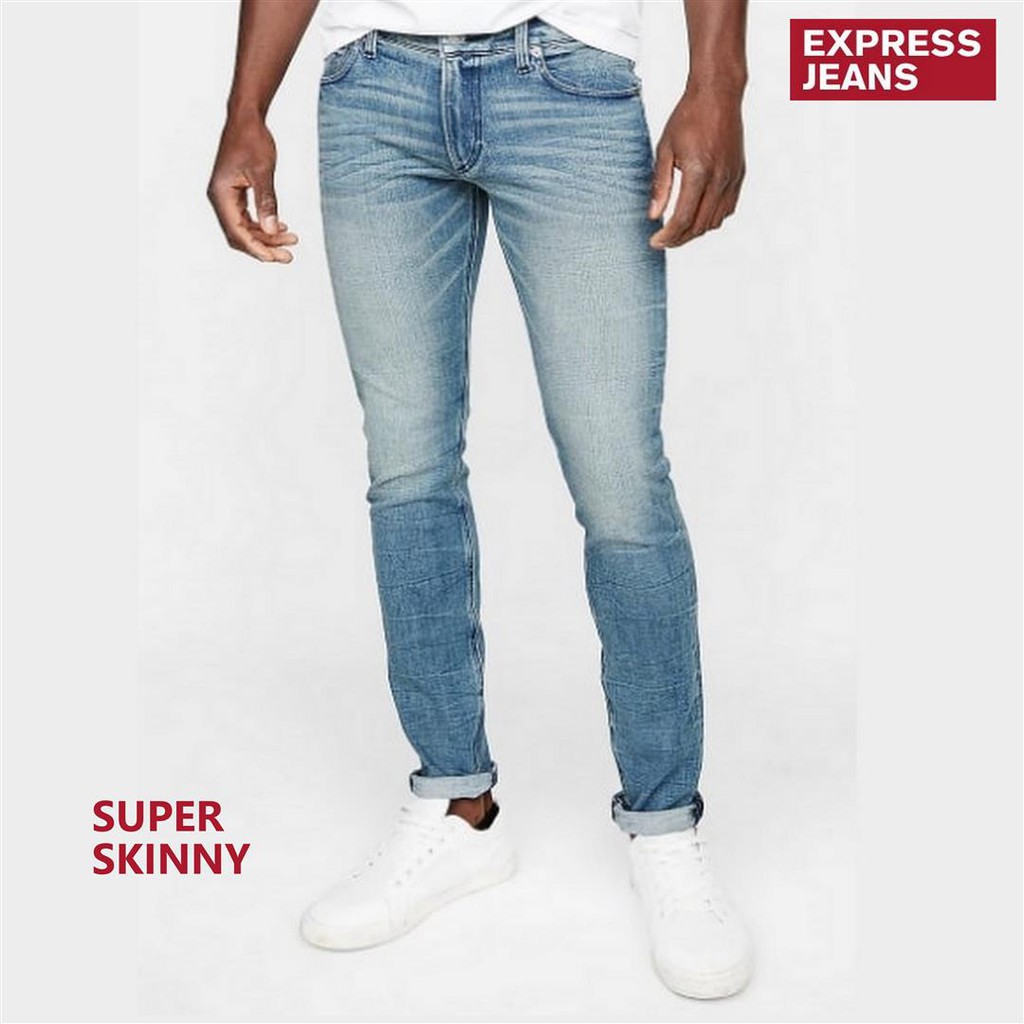  Celana  Jeans Pria Branded EXPRESS Original Super Skinny 