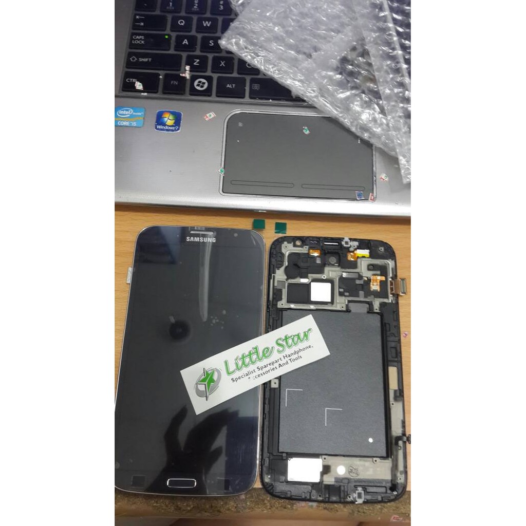 LCD MEGA 6.3 I9200 i9205 SET TOUCHSCREEN + BAZZEL BLACK