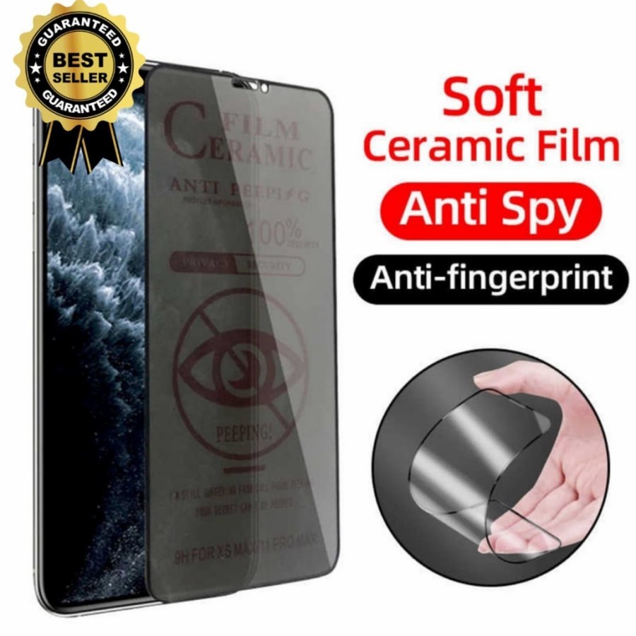 Vivo Y21 Y21S Y33S Tempered Glass CERAMIC SPY Matte Full Screen Guard D2