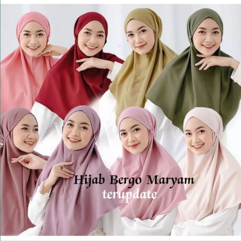 Hijab Bergo Maryam Diamond Premium