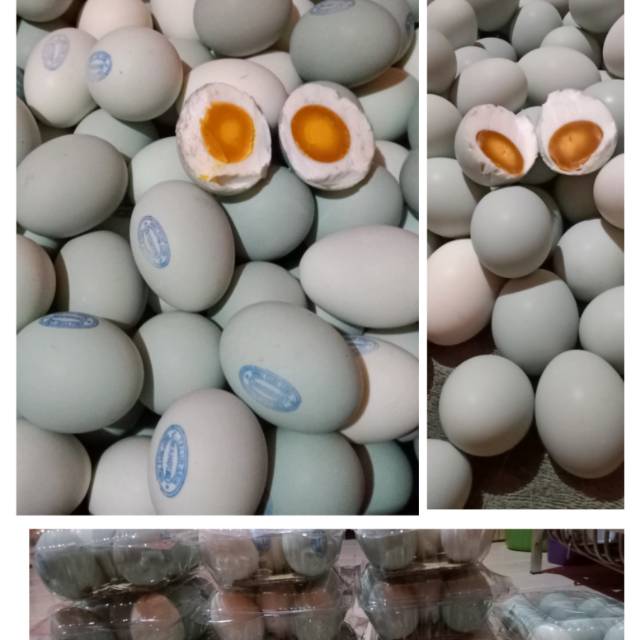 

Telur Asin matang,Telur bebek mentah isi (10 pcs)