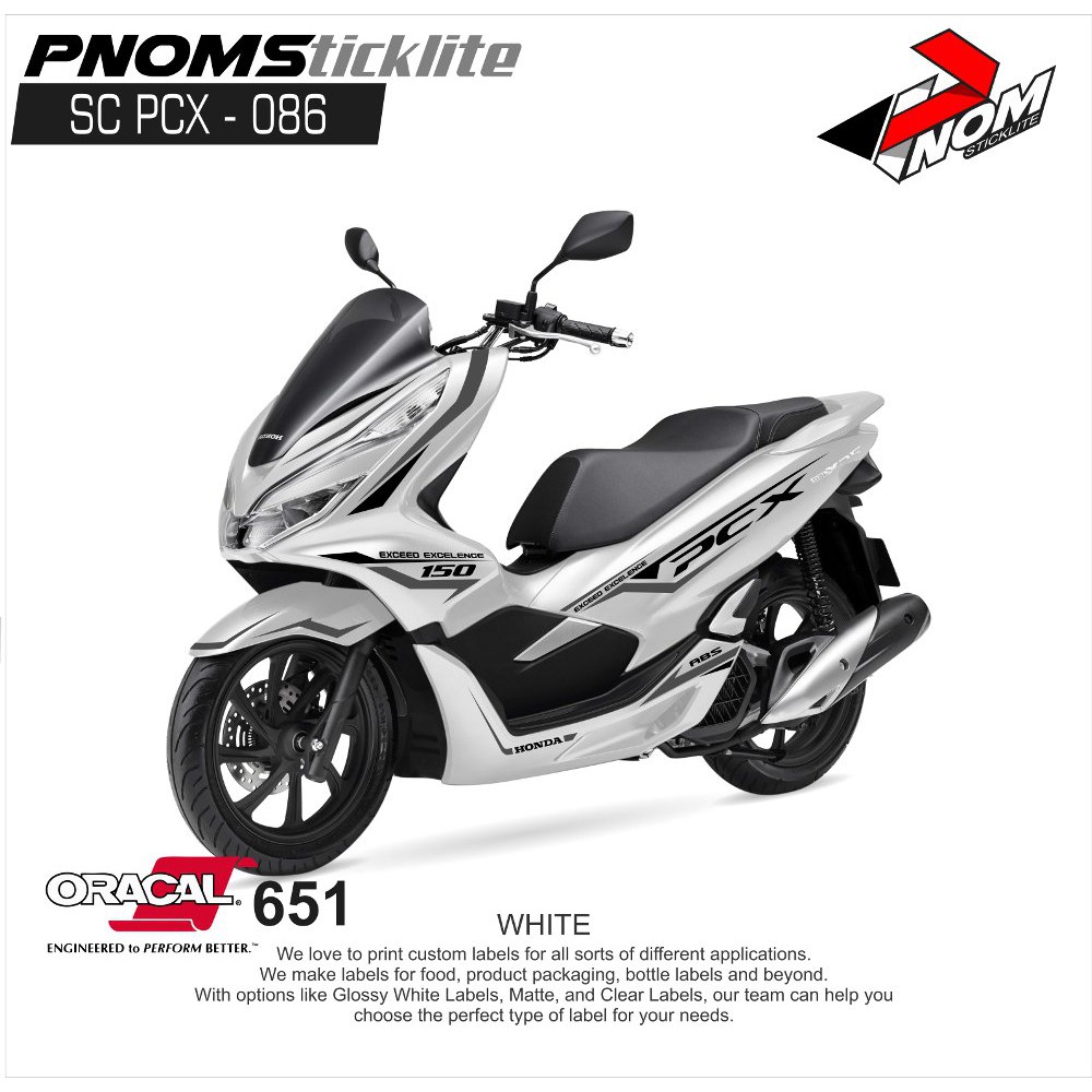 Cutting Sticker Pcx 086 Desain Terbaru Original Shopee Indonesia