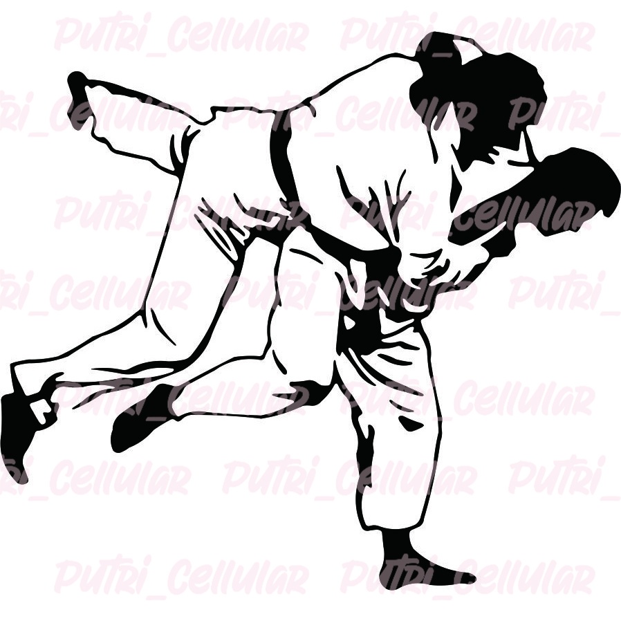 

Cutting stiker Karate Designs-CX13