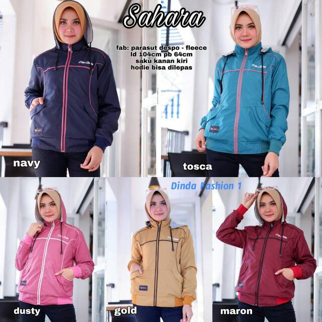 Jaket cewek parasut