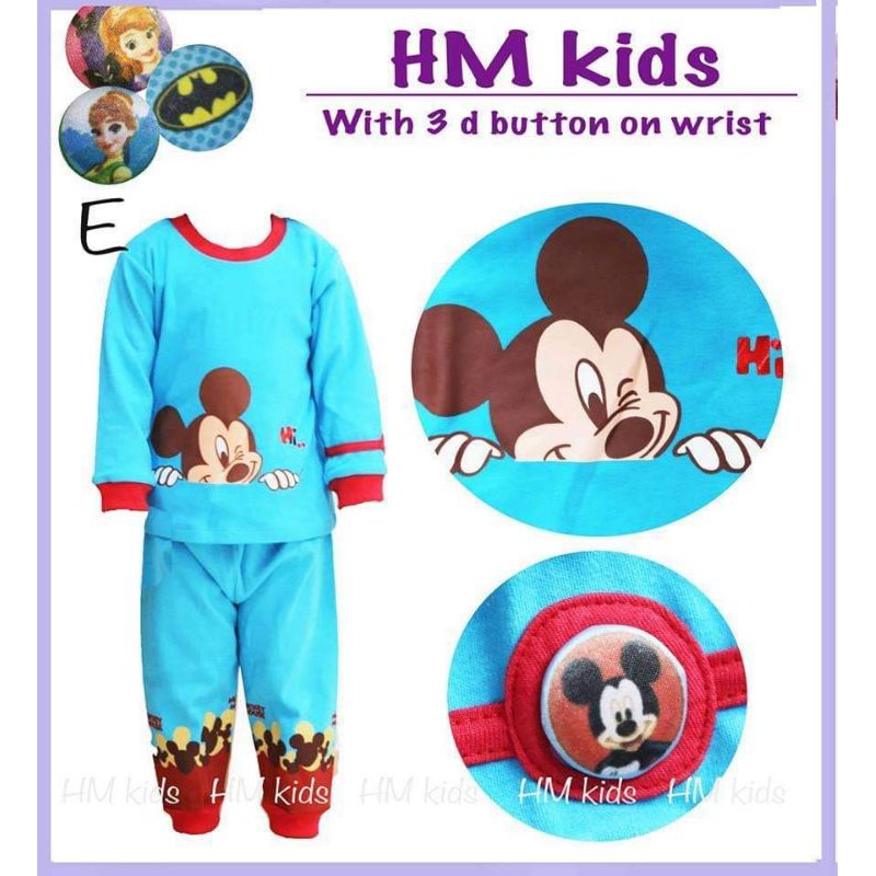 baju tidur h&m kids micky