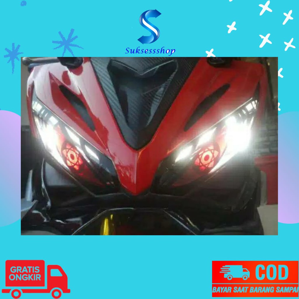 Stiker lampu depan cbr 150 R facelift new mata sharingan | Stiker lampu cbr 150r facelift bisa COD