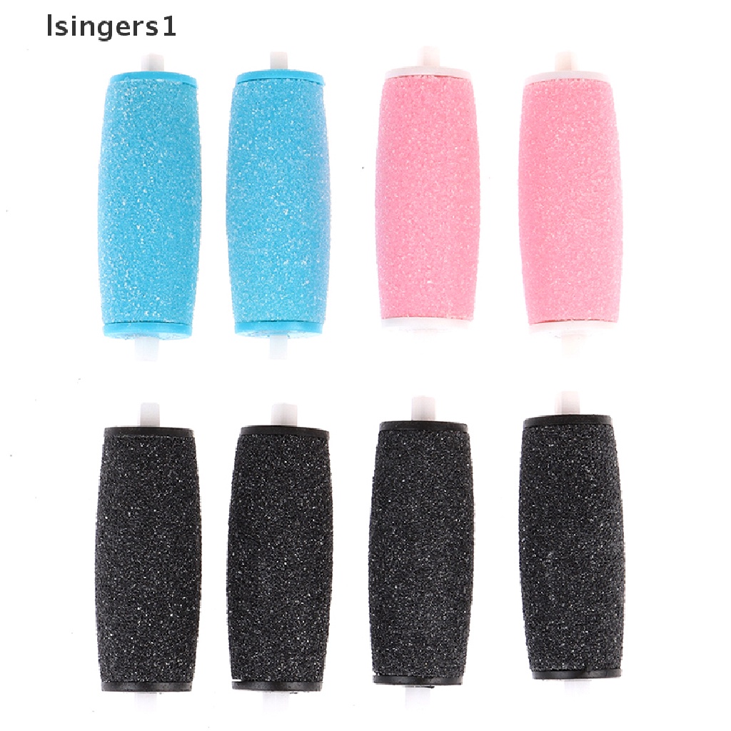 (lsingers1) 8pcs / Set Kepala Roller Amplas Kaki Elektrik Pengganti Untuk Pedicure