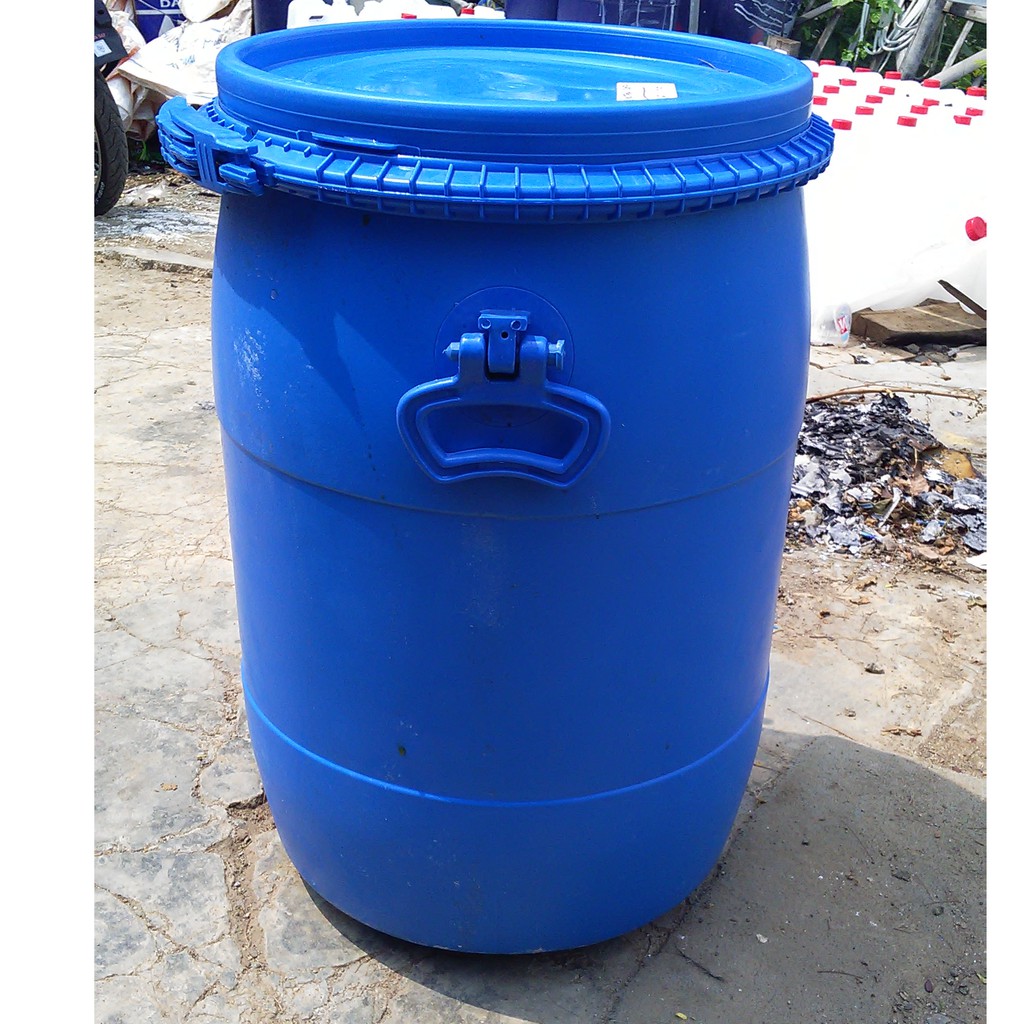 Jual Drum Bekas Plastik Ukuran 60liter Tempat Penyimpanan Airsampah Indonesiashopee Indonesia 4261