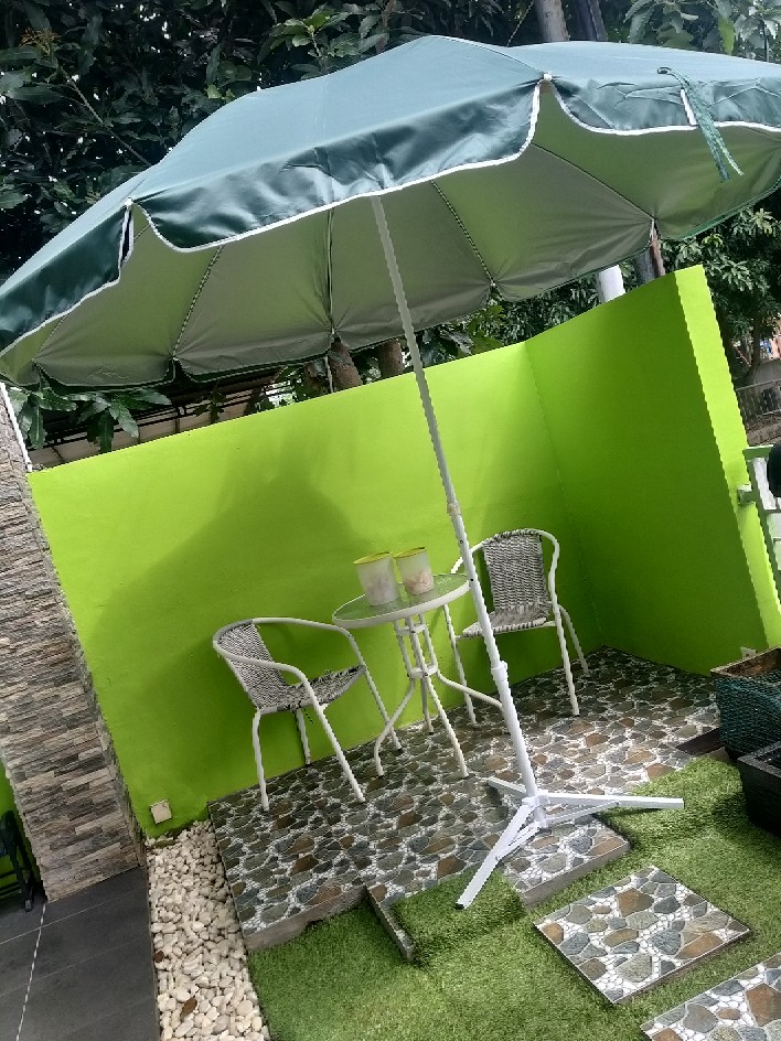 Payung Tenda Pantai 250cm Polos Anti-uv Double (2 Lapis/ 2 Layer/ 2 Helai) Cafe Besar Jumbo