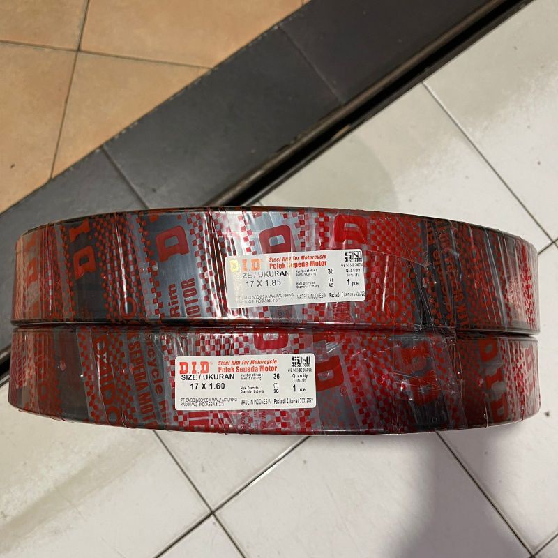 Vleg did hitam ring 17 ukuran 160 dan 185 sepasang