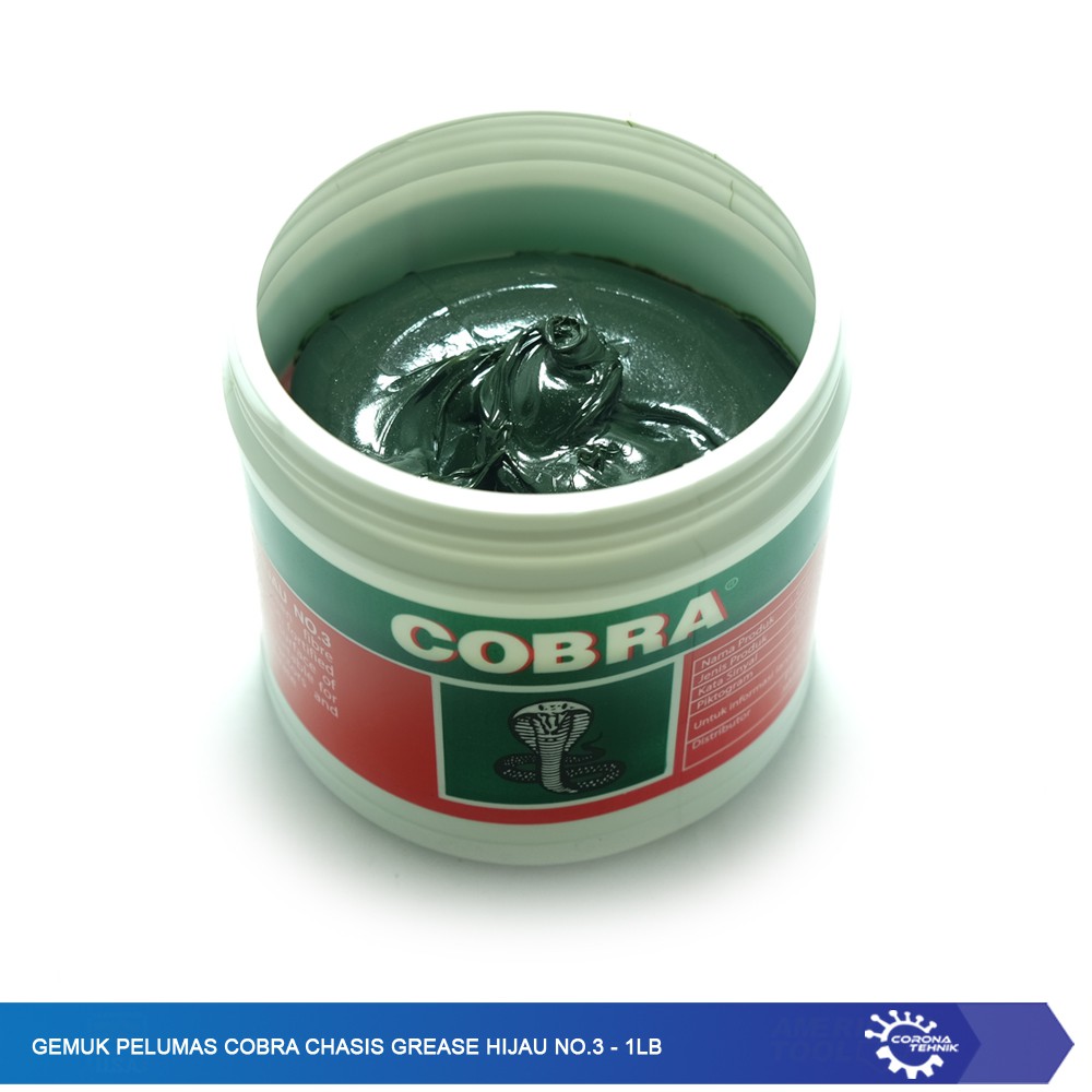 Gemuk Pelumas Cobra Chasis Grease Hijau No.3 - 1LB