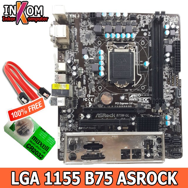 Motherboard Mainboard Mobo LGA 1155 B75 Asrock