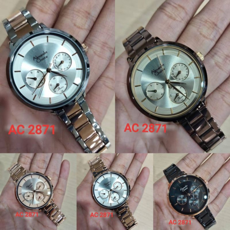 Jam Tangan Wanita Alexandre Christie AC 2871 Original garansi 1 Tahun