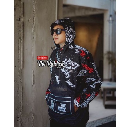 Jaket Pria Cagoule Printing Premium Jacket Cowok Parasut Taslan Windbreaker Original