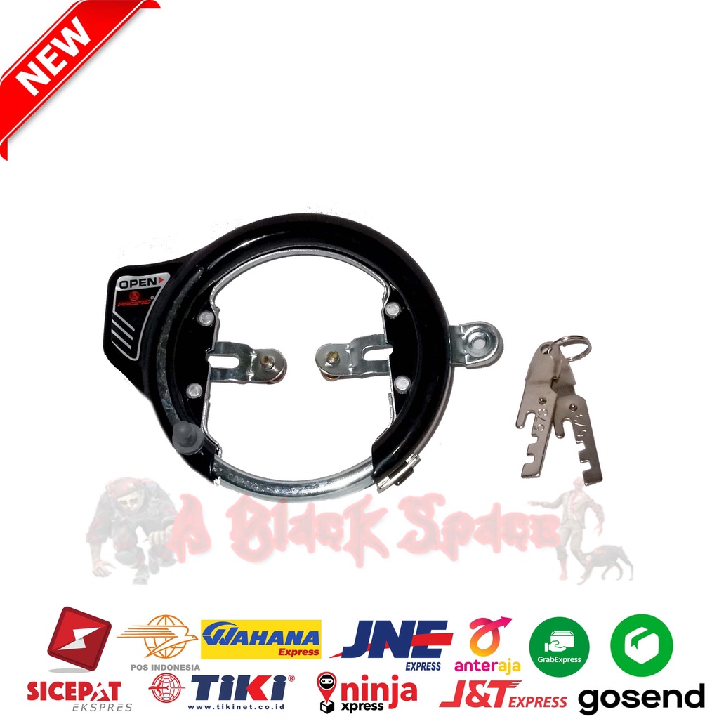 Kunci Gembok Sepeda Onthel Ontel Kuno Pacific M321 Kunci Ontel WING Model S276