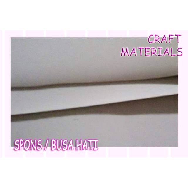 Spon ati / busa ati / polytex spon / spon eva 3mm Hitam / putih