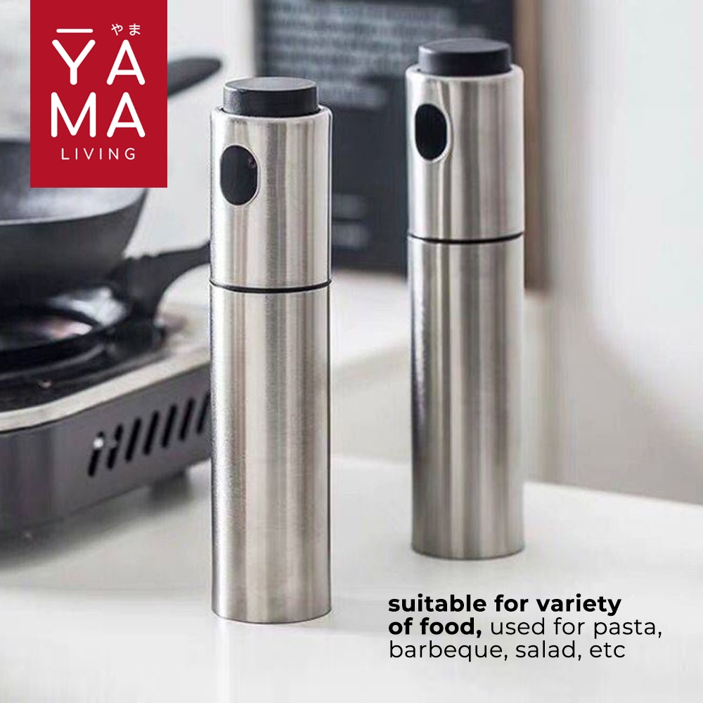 YAMA FUNMU Olive Oil Sprayer Bottle Stainless Steel Botol Semprot Spray Minyak Zaitun Goreng 100 ml