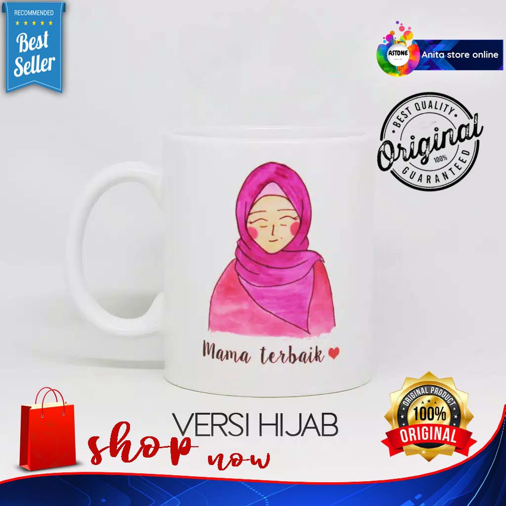 ASTONE MUG CUSTOM Bebas Tambah foto dan Tulisan Kado Ulang Tahun Aniversary Mug Custom Hadiah Ibu