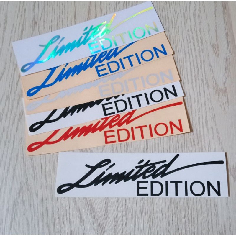 Sticker Limited Edition Stiker Cutting LIMITED EDITION
