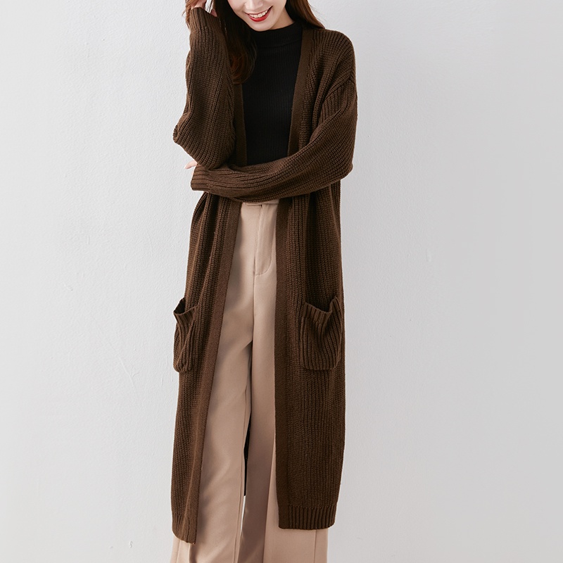 【Elegant】Korean Shoulder Open Front Cardigan /Bisa untuk ibu hamil  E106