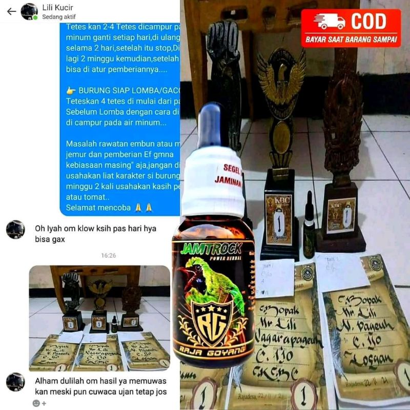 Jual Jamtrock Vitamin Burung Pemakan Buah Pisang Jamtrok Vitamin