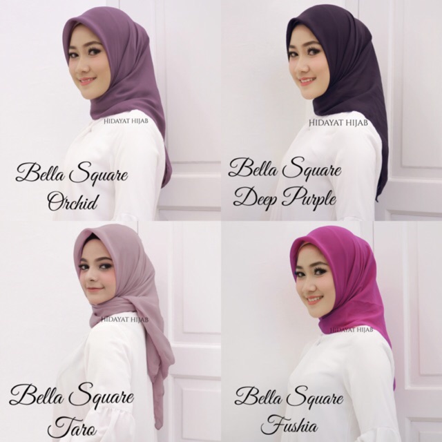  Bella Square Hijab Color Mocca Pict Hijab and Jilbab 