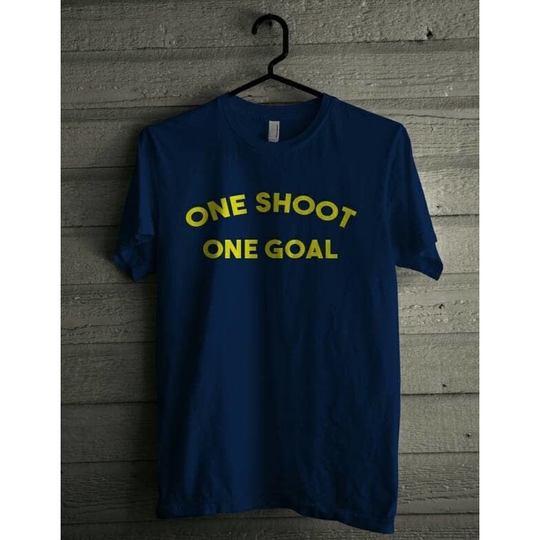 Kaos Tshirt Baju Combed 30S Distro One Shoot One Goal