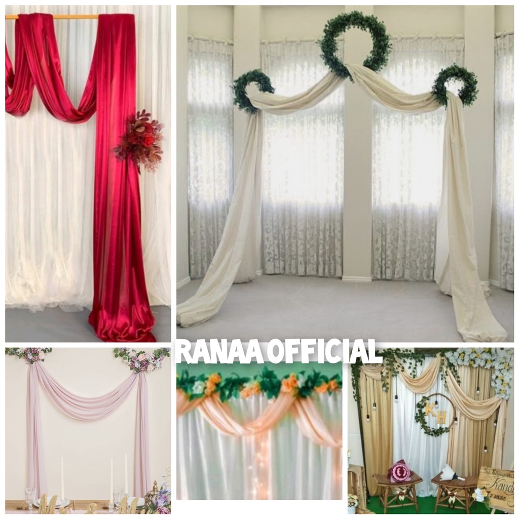Selendang backdrop background lamaran khitanan ultah