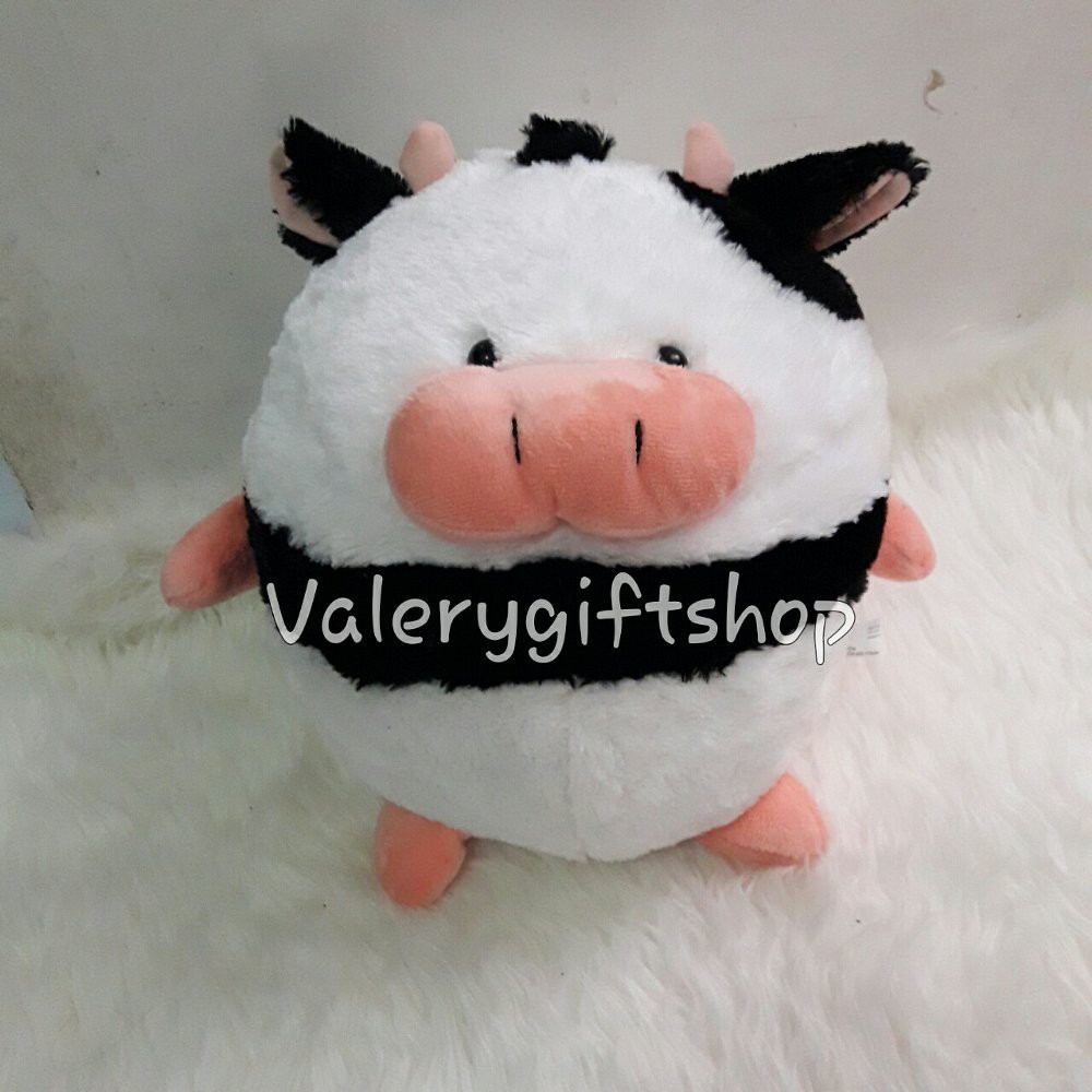 Promo Boneka Binatang Sapi Bulat Hitam Putih Diskon Shopee Indonesia