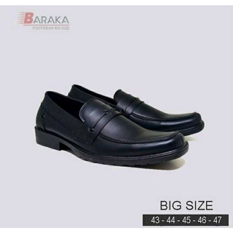 Pantofel Series / Sepatu Big Size Pria 43-44-45-46-47 Oxford Exclusive ukuran JUMBO Kulit Hitam murah, 47