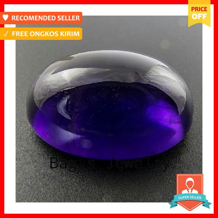 BATU PERMATA KECUBUNG AMETHYST BIG SIZE UNGU TUA TERBAIK