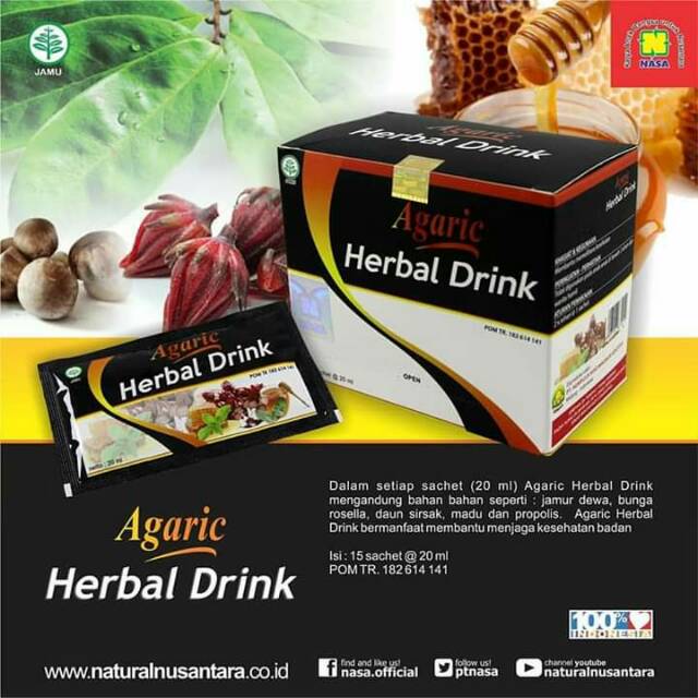 Minuman Kesehatan Agaric Herbal Drink Nasa Shopee Indonesia