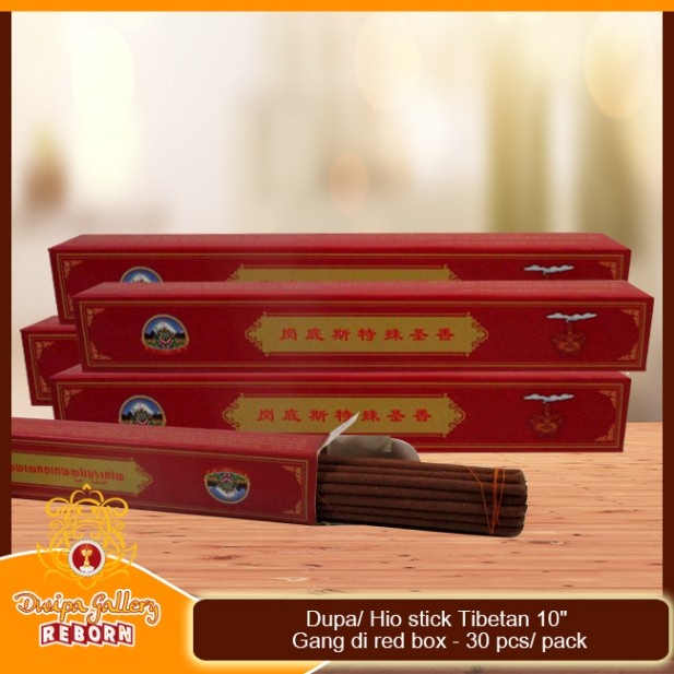 Dupa/ Hio stick Tibetan 10&quot; Gang di box - 30 pcs/ pack