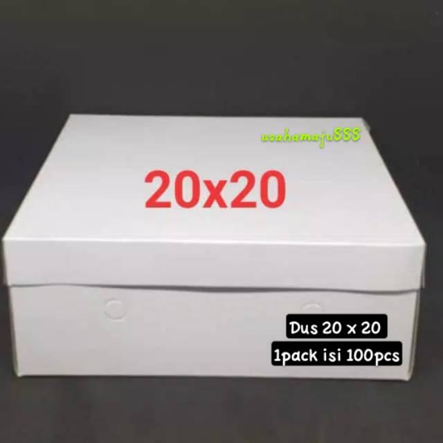 

Dus 20x20 @100pcs / Dus Kotak Nasi