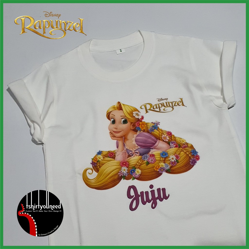 Kaos Anak Dewasa TYN Princess Rapunzel Tagled