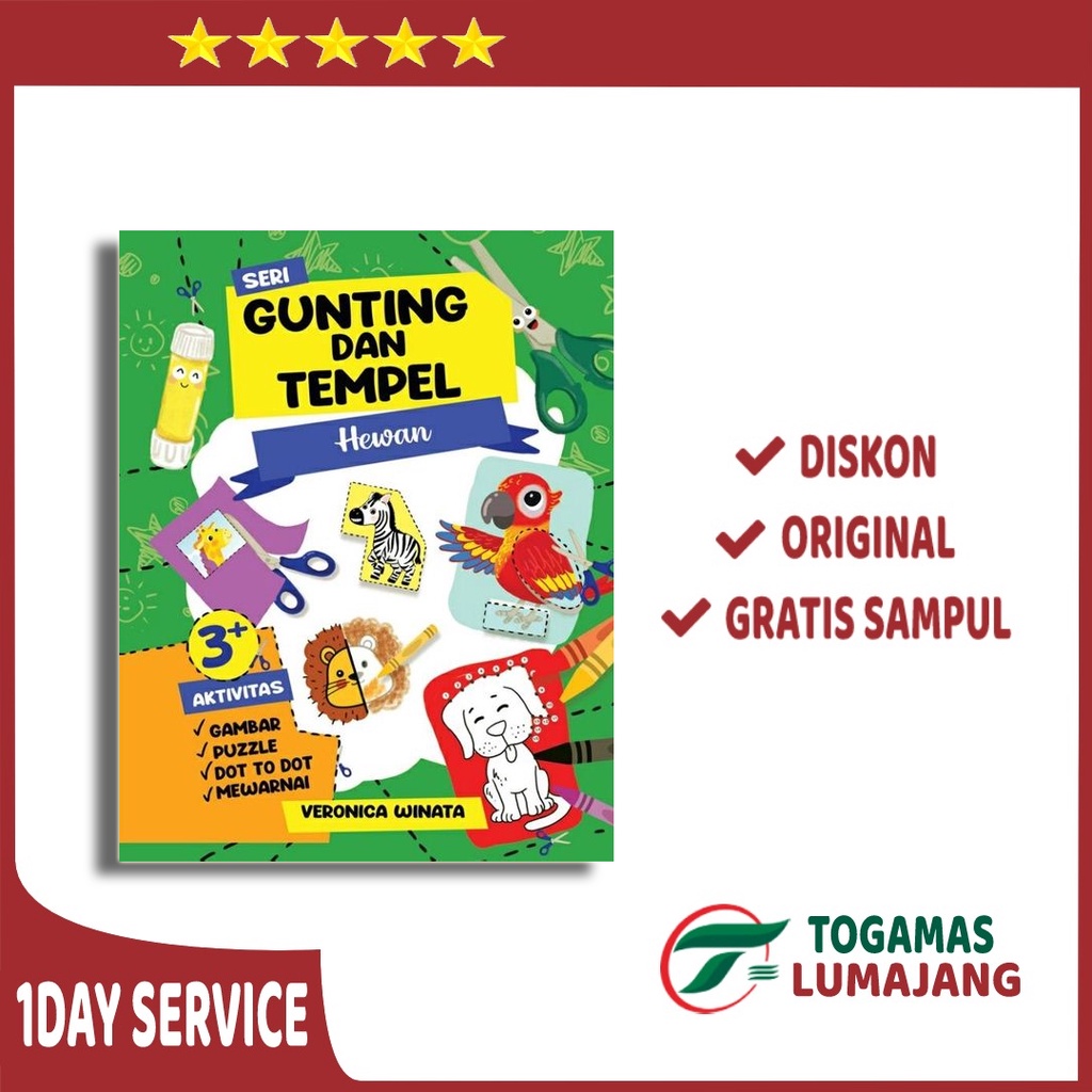 SERI GUNTING DAN TEMPEL: HEWAN 3+ AKTIVITAS