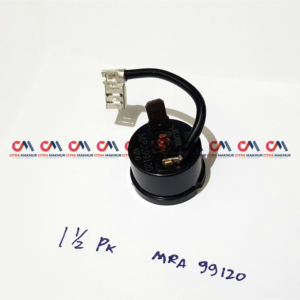Overload Klixon AC 1.5 1 1/2 Pk bulat Air Conditioner bimetal kompresor aircon over load MRA 99120