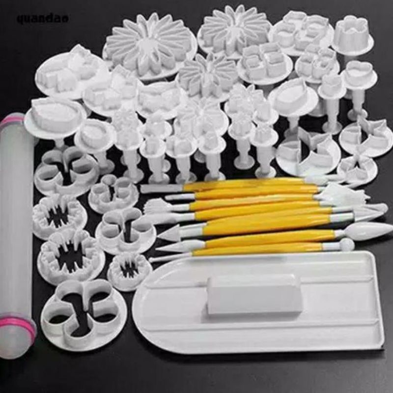 Paket Cetakan Fondant Lengkap 46 Pcs