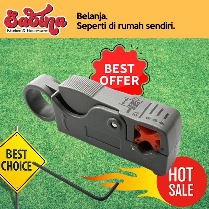 Pemotong Kabel Rotary Coaxial Cable Stripper Cutter