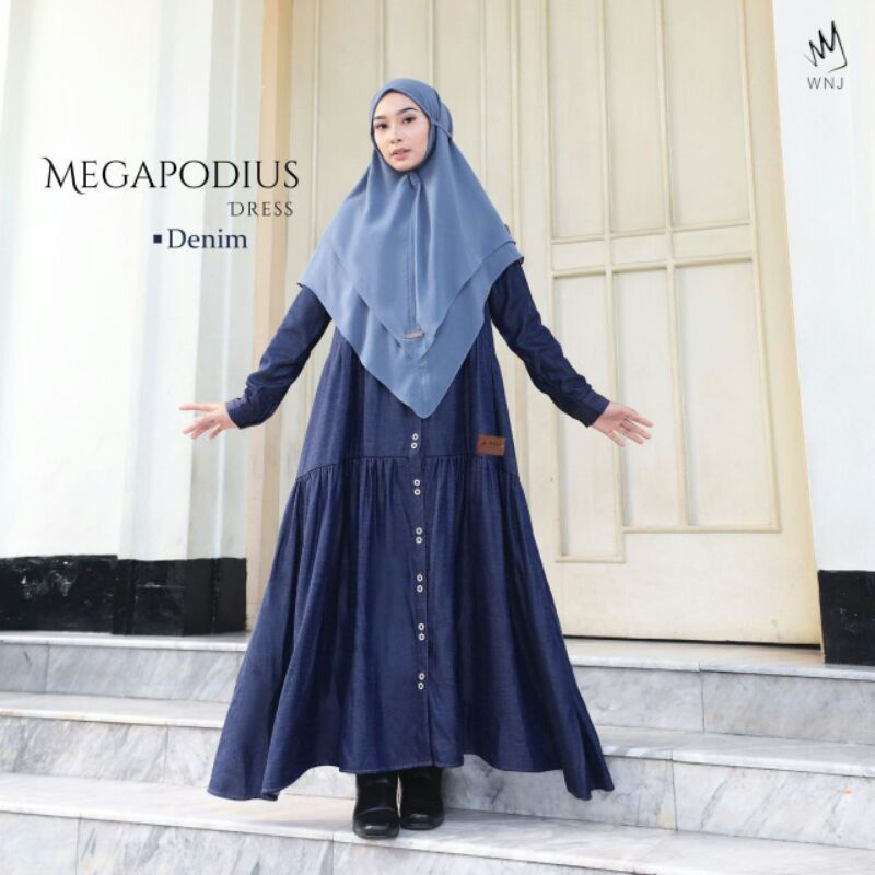 gamis denim premium g/gamis branded wnj